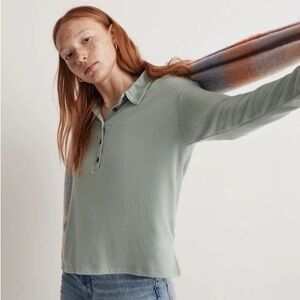 Dreamiest Knit Henley Polo Shirt